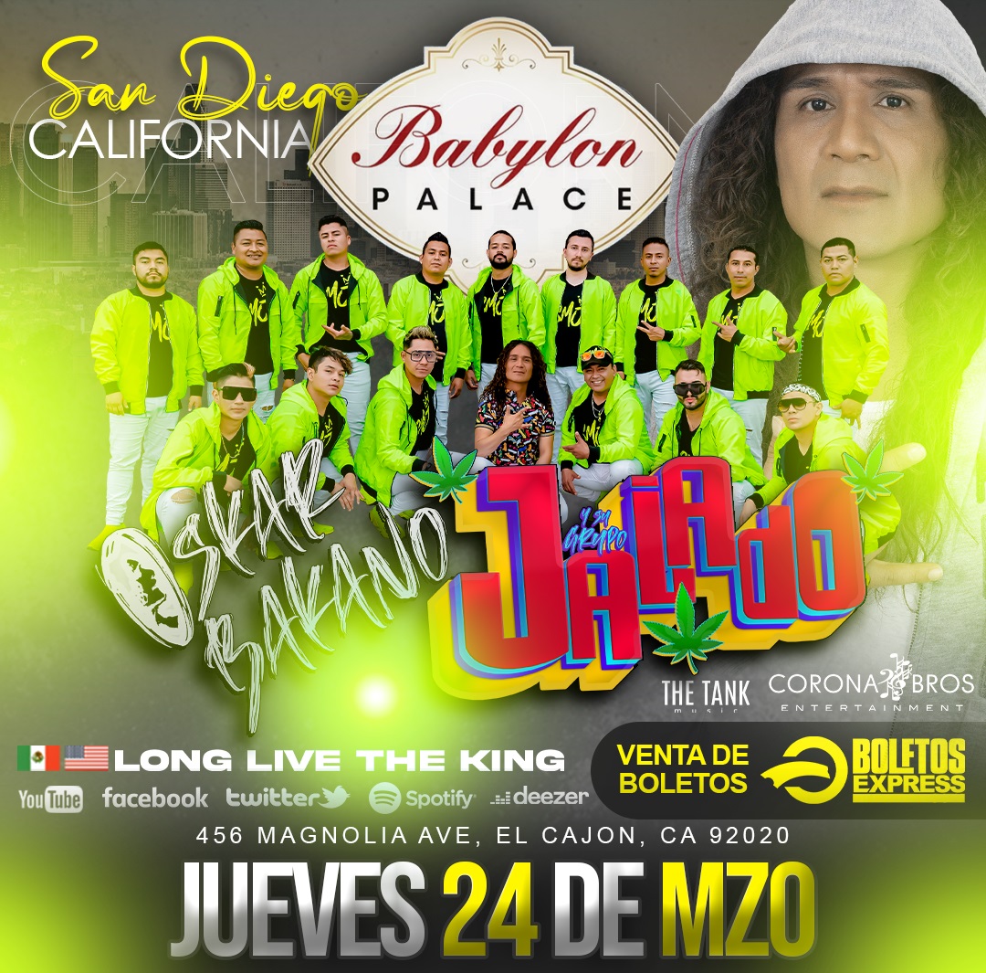 Buy tickets for OSKAR BAKANO Y SU GRUPO JALADO | San Diego, CA OSKAR BAKANO Y SU GRUPO JALADO | San Diego, CA