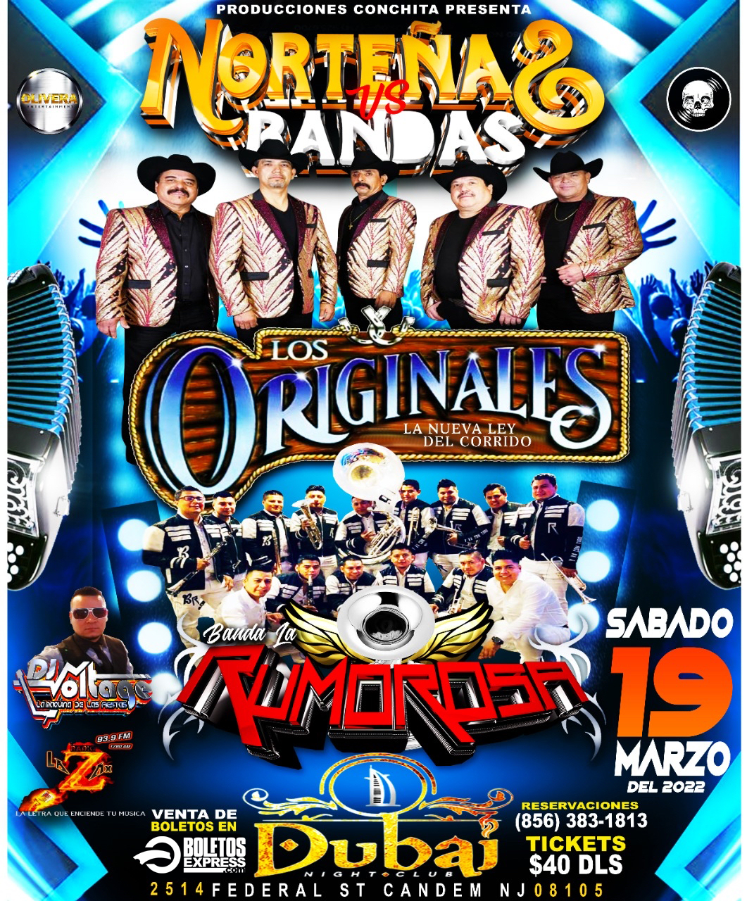 Buy tickets for LOS ORIGINALES & BANDA LA RUMOROSA LOS ORIGINALES & BANDA LA RUMOROSA