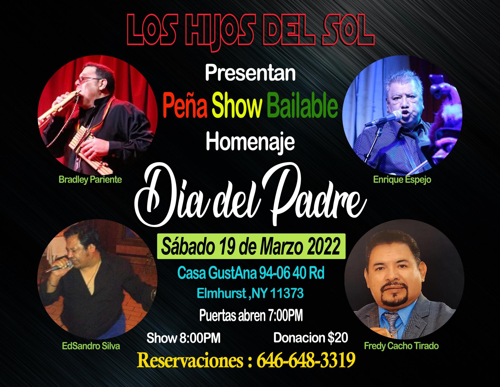Buy tickets for Homenaje al Dia Del Padre Boliviano Homenaje al Dia Del Padre Boliviano