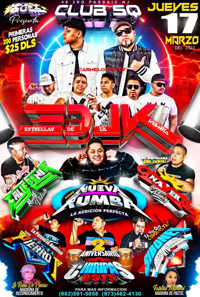 Buy tickets for EDLK, CALIFORNIA, NUEVA RUMBA, CAÑAVERAL, SIBONEY EDLK, CALIFORNIA, NUEVA RUMBA, CAÑAVERAL, SIBONEY