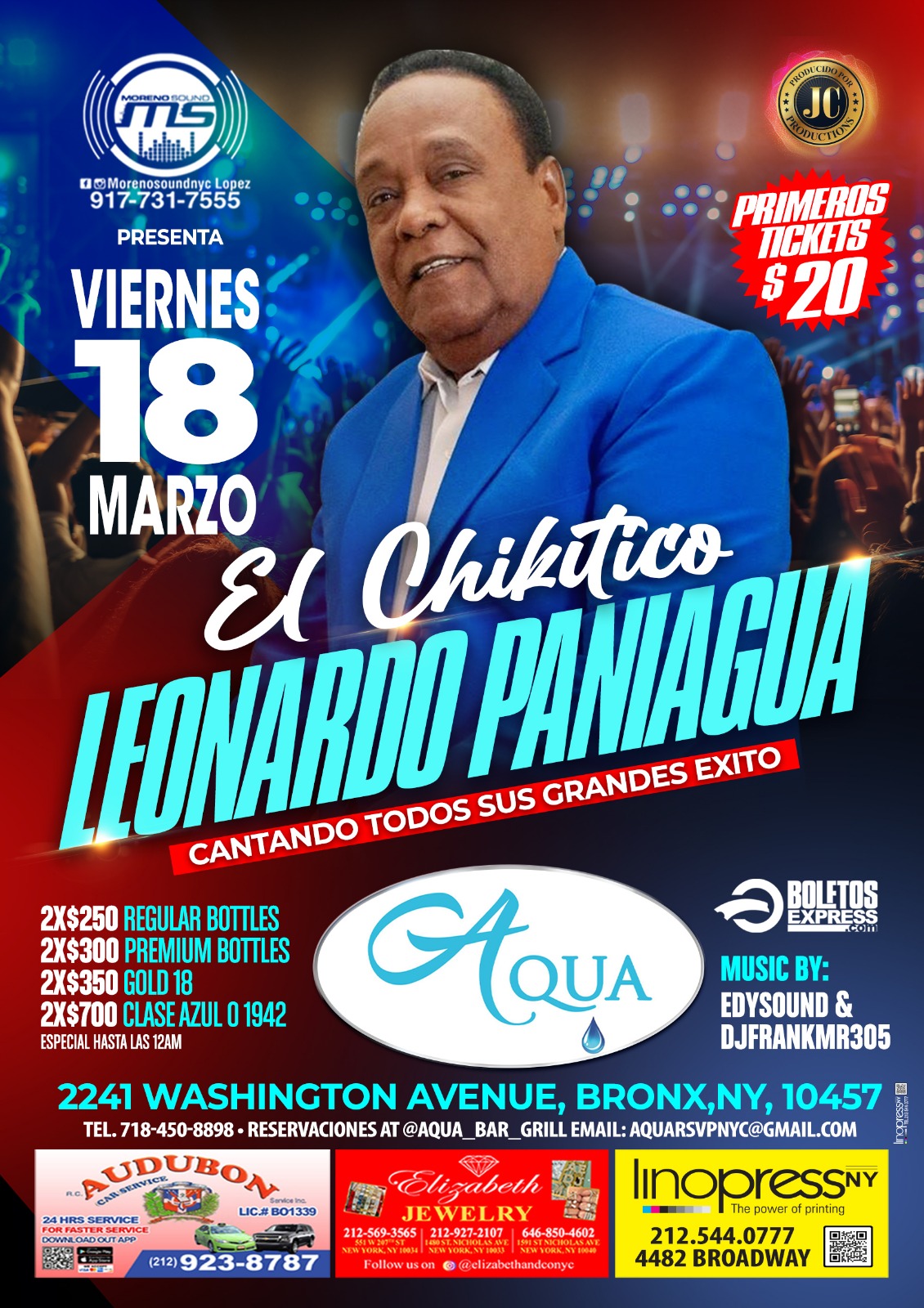 Buy tickets for LEONARDO PANIAGUA LEONARDO PANIAGUA