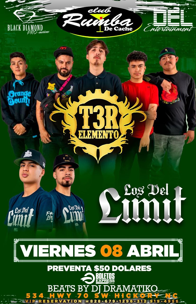 T3R ELEMENTO & LOS DEL LIMIT Tickets BoletosExpress