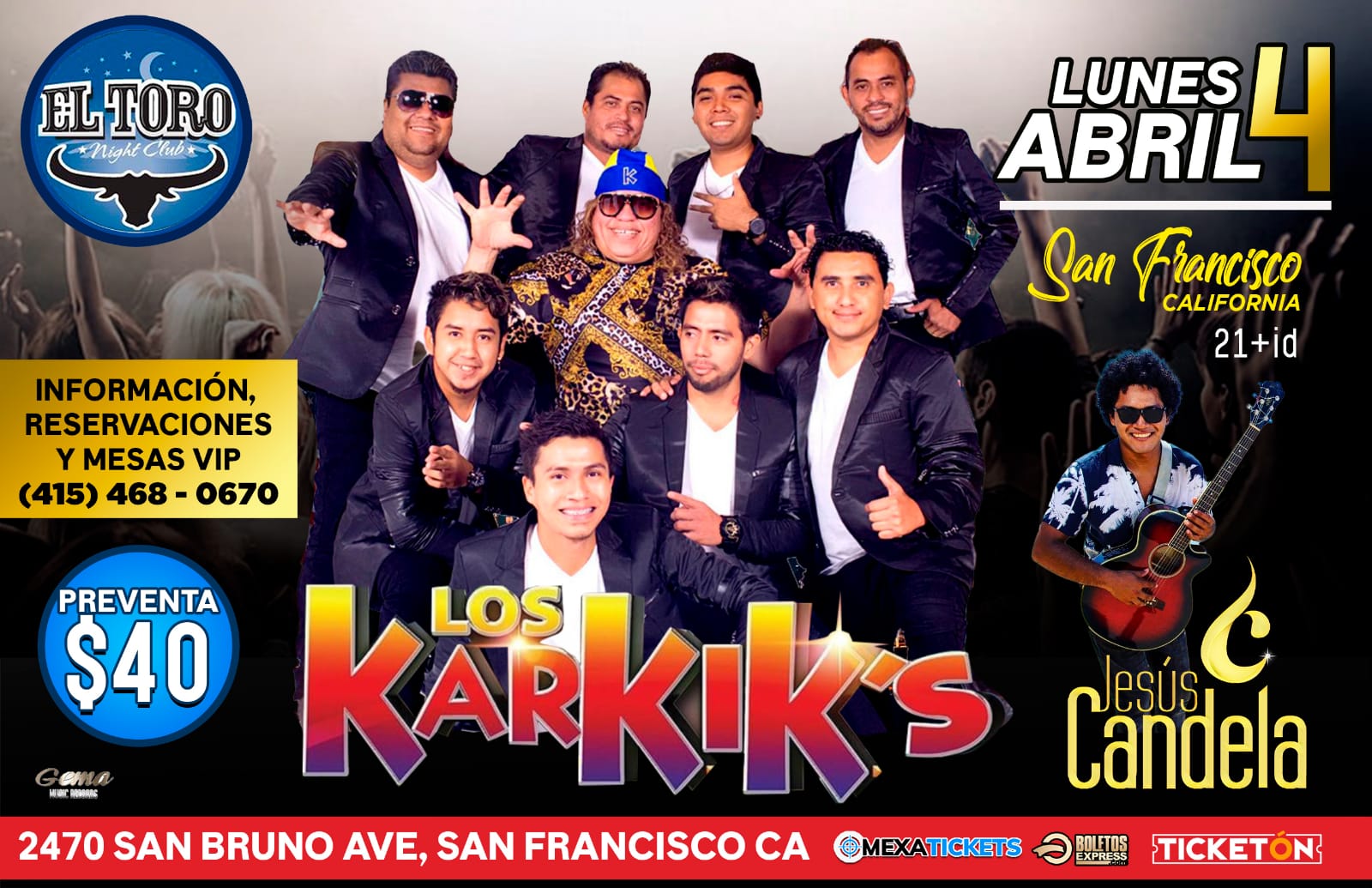 Buy tickets for LOS KARKIK'S | San Francisco, CA LOS KARKIK'S | San Francisco, CA