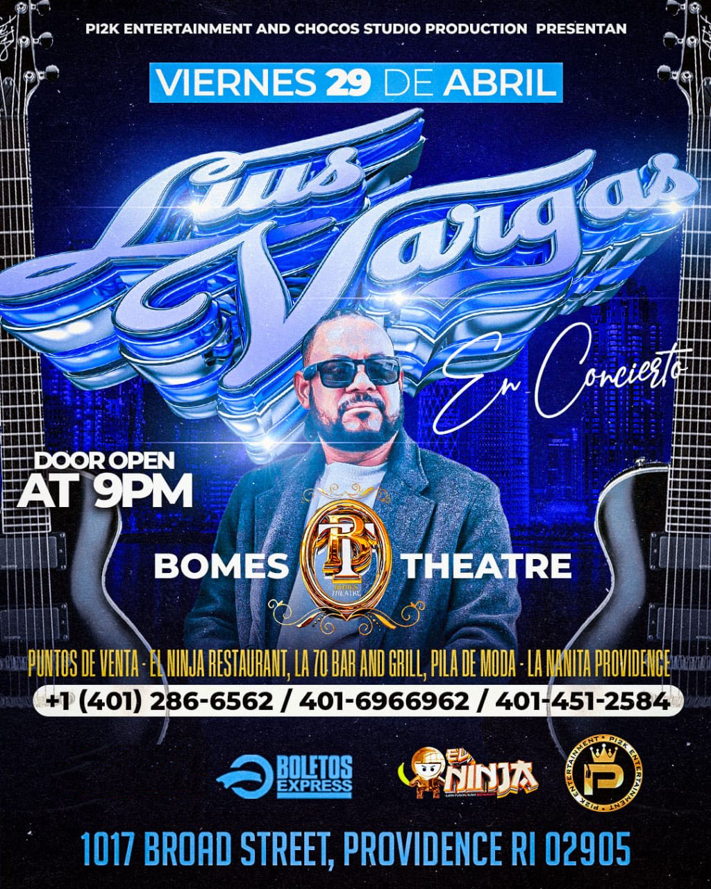 Buy tickets for LUIS VARGAS LUIS VARGAS