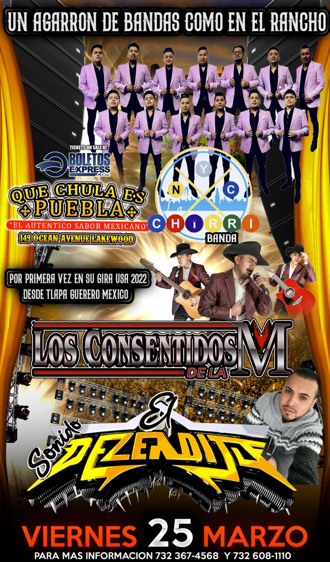 Buy tickets for NYC CHIRRI BANDA & LOS CONSENTIDOS DE LA M NYC CHIRRI BANDA & LOS CONSENTIDOS DE LA M