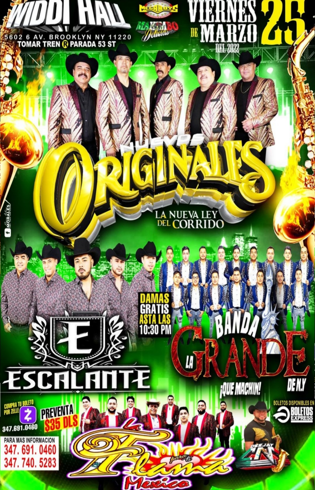 Buy tickets for NUEVOS ORIGINALES | ESCALANTE | BANDA LA GRANDE NUEVOS ORIGINALES | ESCALANTE | BANDA LA GRANDE