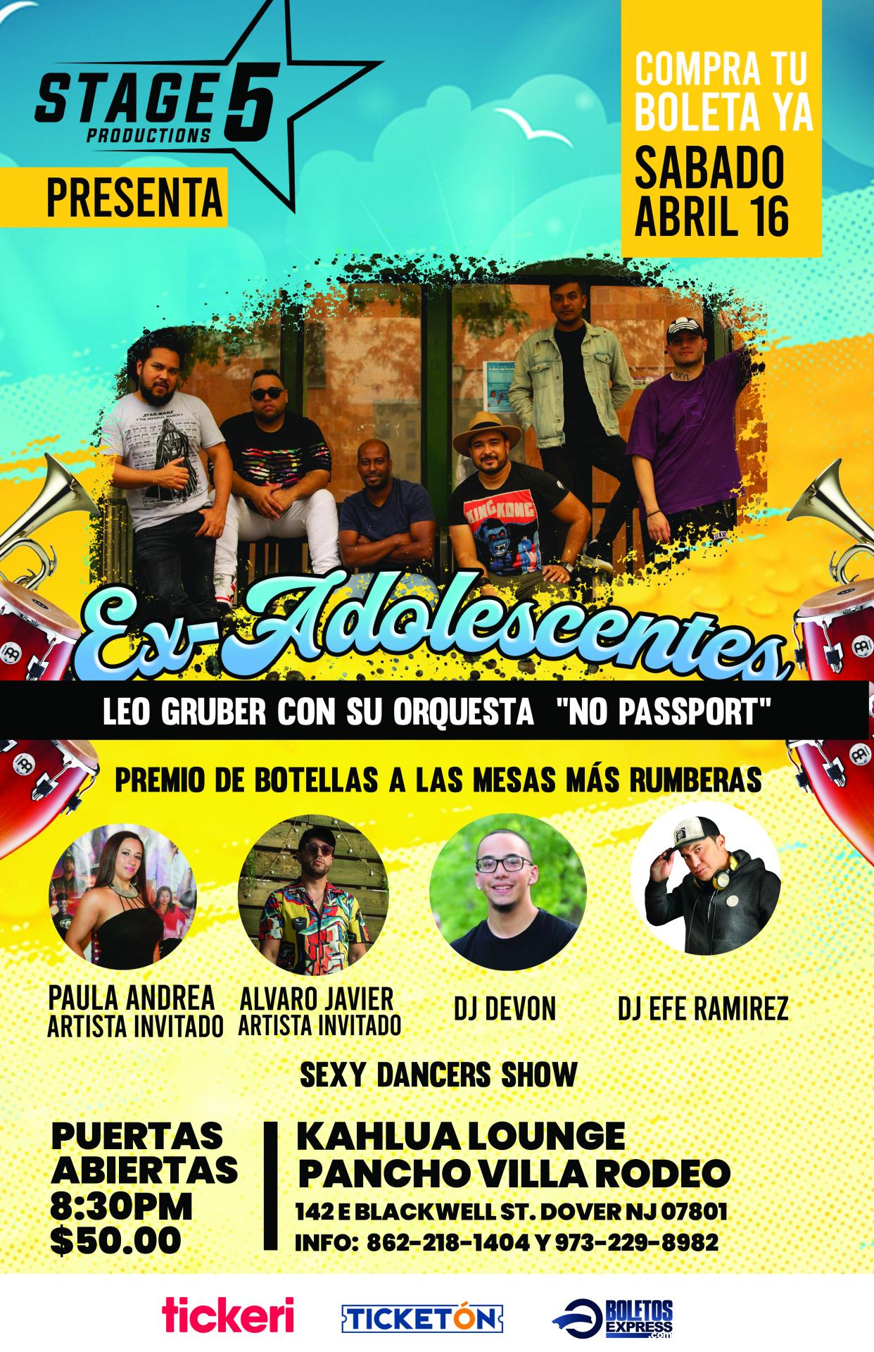 Buy tickets for EX-ADOLESCENTES EX-ADOLESCENTES