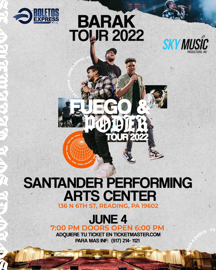 Grupo Barak / Fuego & Poder Tour 2022 Tickets BoletosExpress