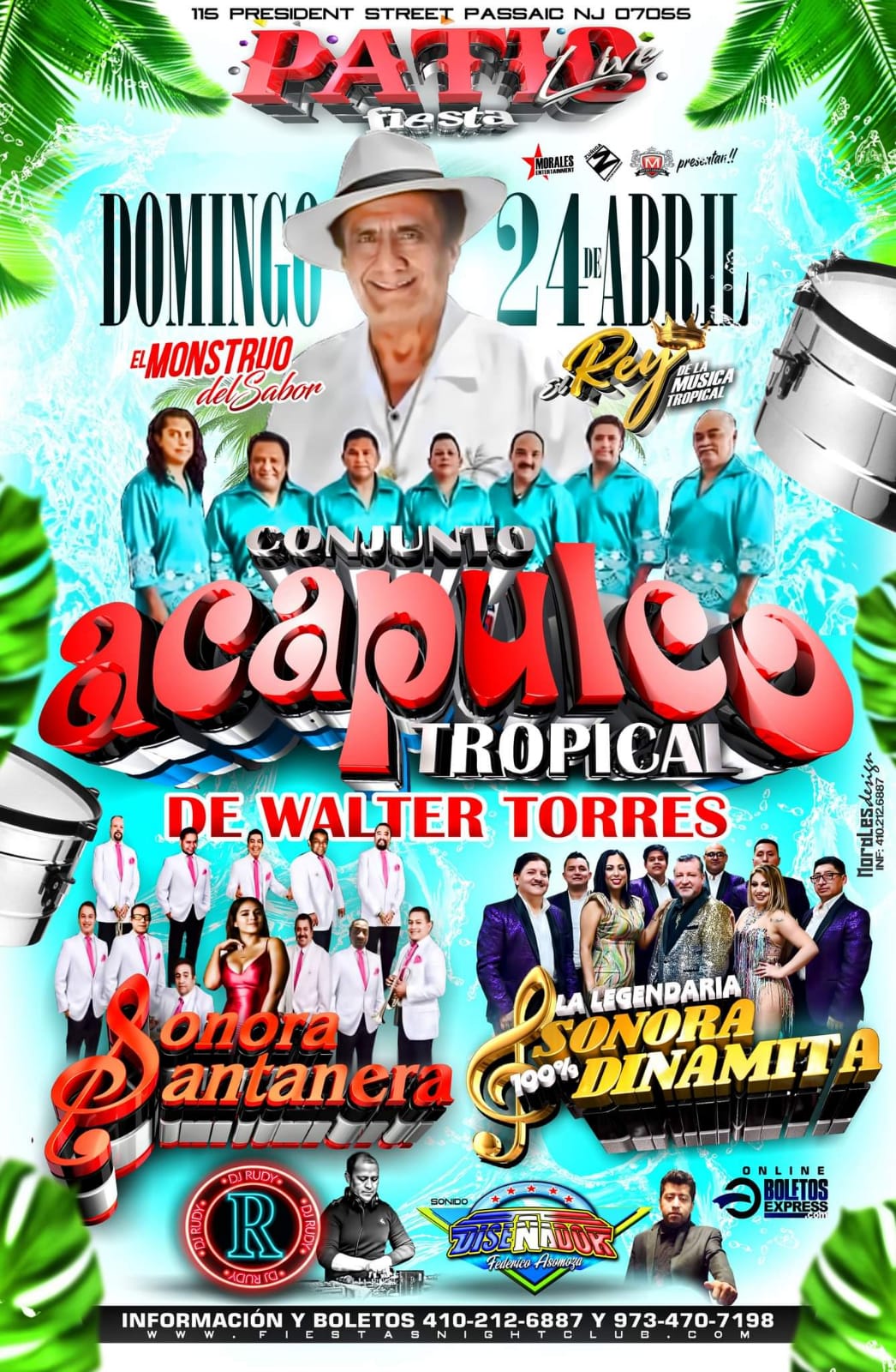 Buy tickets for CONJUNTO ACAPULCO TROPICAL / EL MOSTRUO DEL SABOR/SONORA DINAMITA CONJUNTO ACAPULCO TROPICAL / EL MOSTRUO DEL SABOR/SONORA DINAMITA