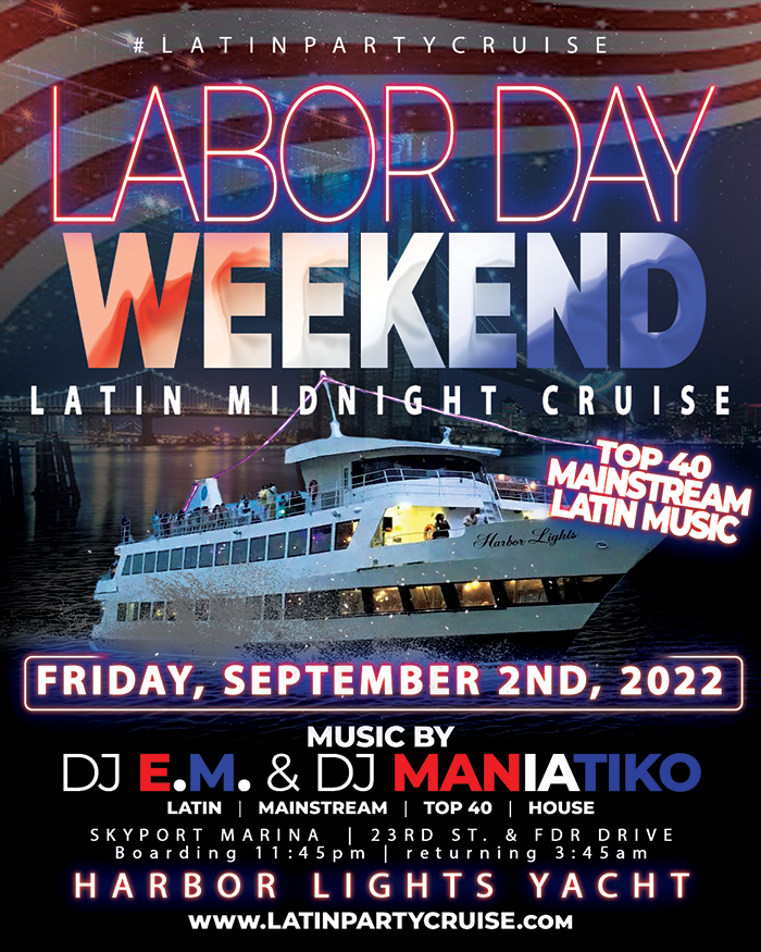 Labor Day Weekend Latin Boat Party