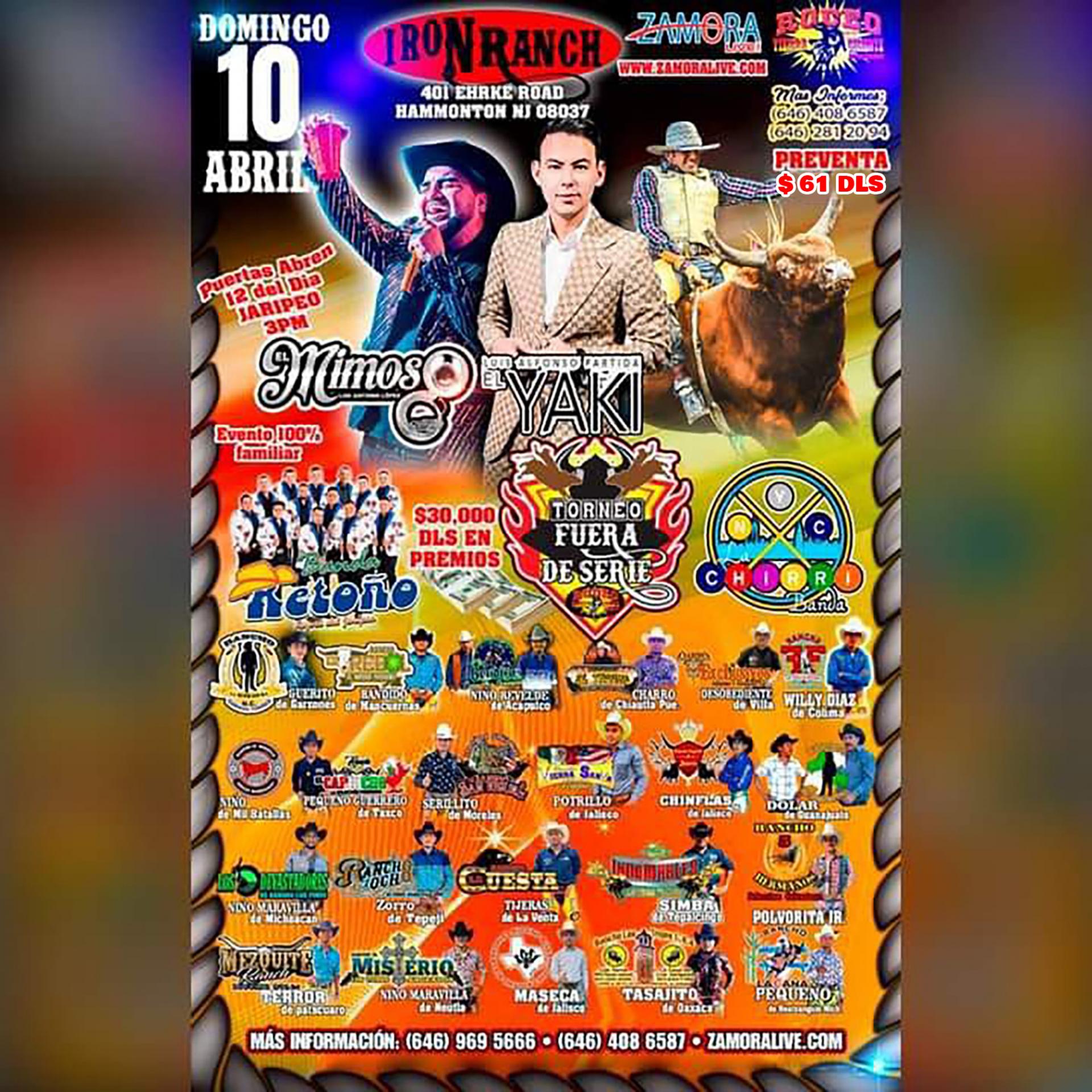 Buy tickets for JARIPEO CON EL MIMOSO Y EL YAKI JARIPEO CON EL MIMOSO Y EL YAKI