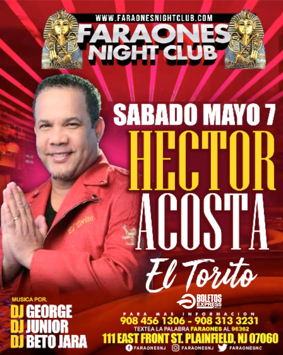 Buy tickets for HECTOR ACOSTA EL TORITO HECTOR ACOSTA EL TORITO