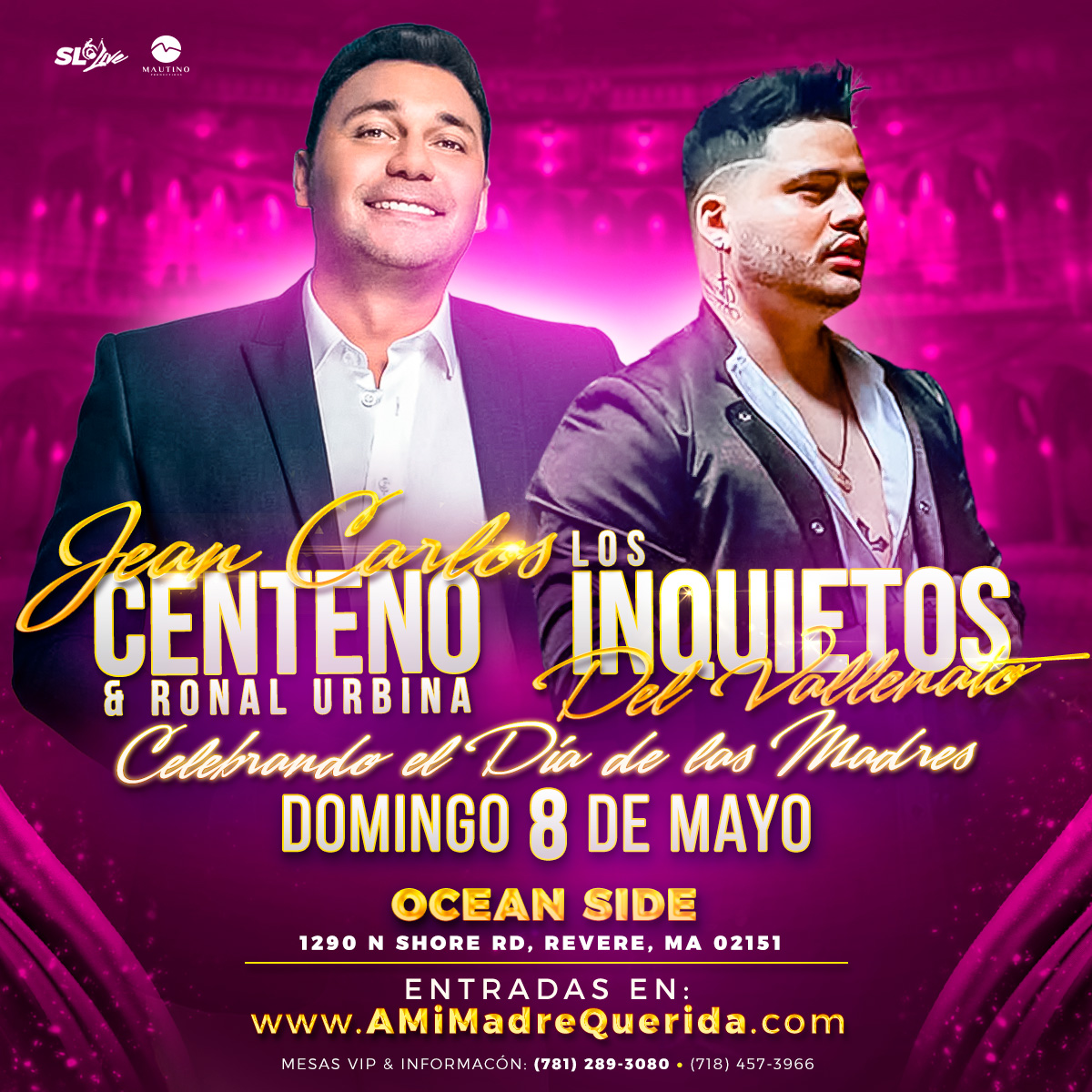 JEAN CARLOS CENTENO & LOS INQUIETOS DEL VALLENATO ! MASSACHUSETTS