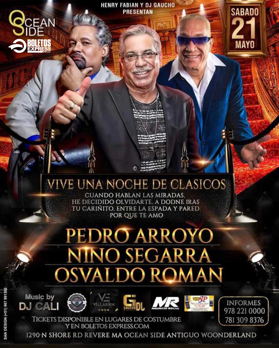 Buy tickets for PEDRO ARROYO | NINO SEGARRA | OSVALDO ROMAN PEDRO ARROYO | NINO SEGARRA | OSVALDO ROMAN