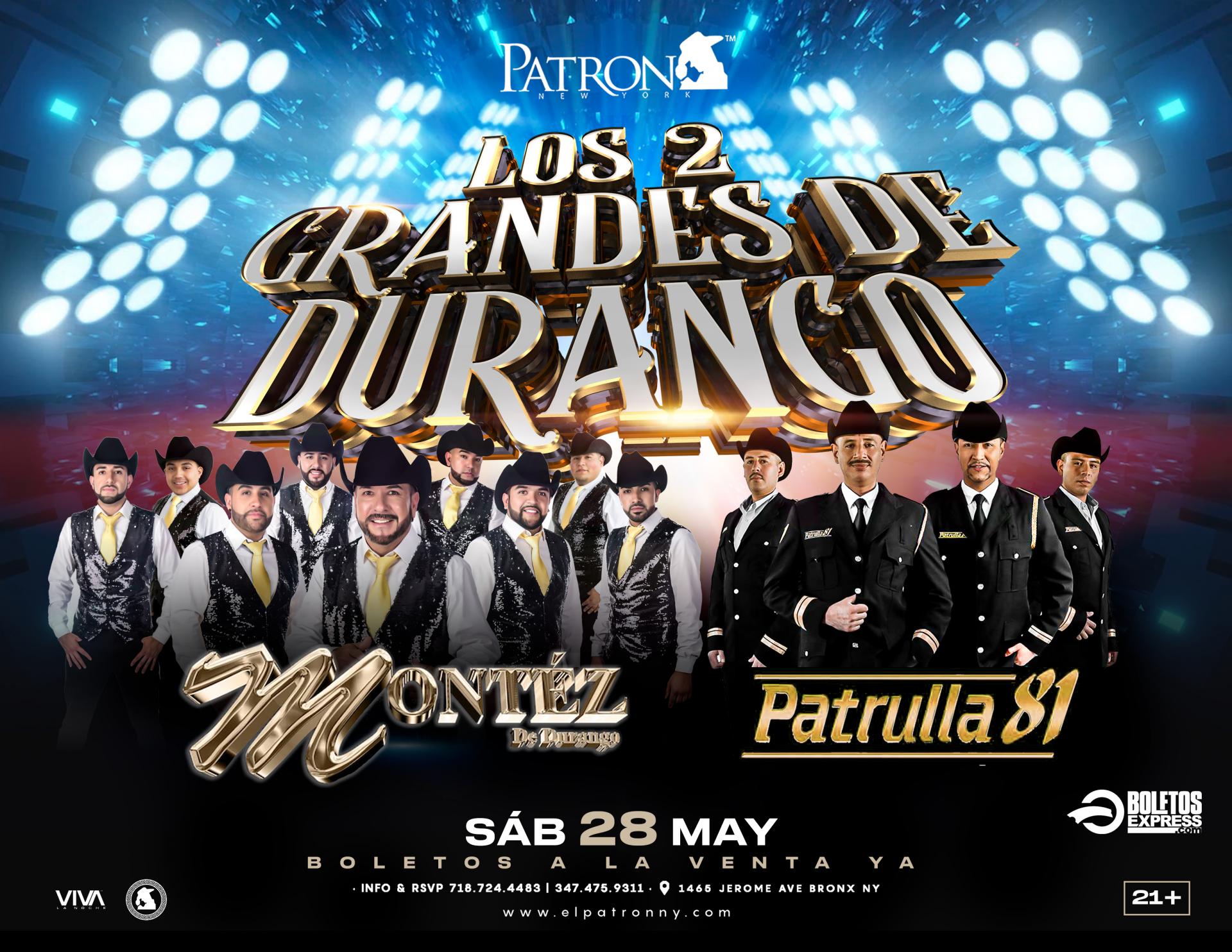 Buy tickets for MONTEZ DE DURANGO & PATRULLA 81 MONTEZ DE DURANGO & PATRULLA 81