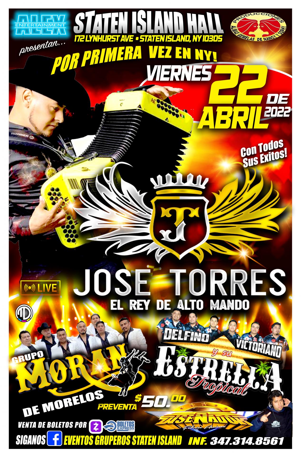 Buy tickets for JOSE TORRES | GRUPO MORAN | ESTRELLA TROPICAL JOSE TORRES | GRUPO MORAN | ESTRELLA TROPICAL