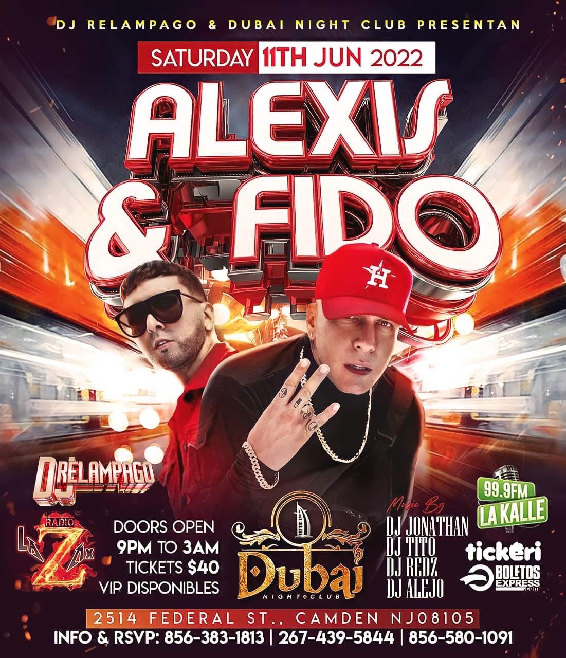 Buy tickets for ALEXIS & FIDO ALEXIS & FIDO