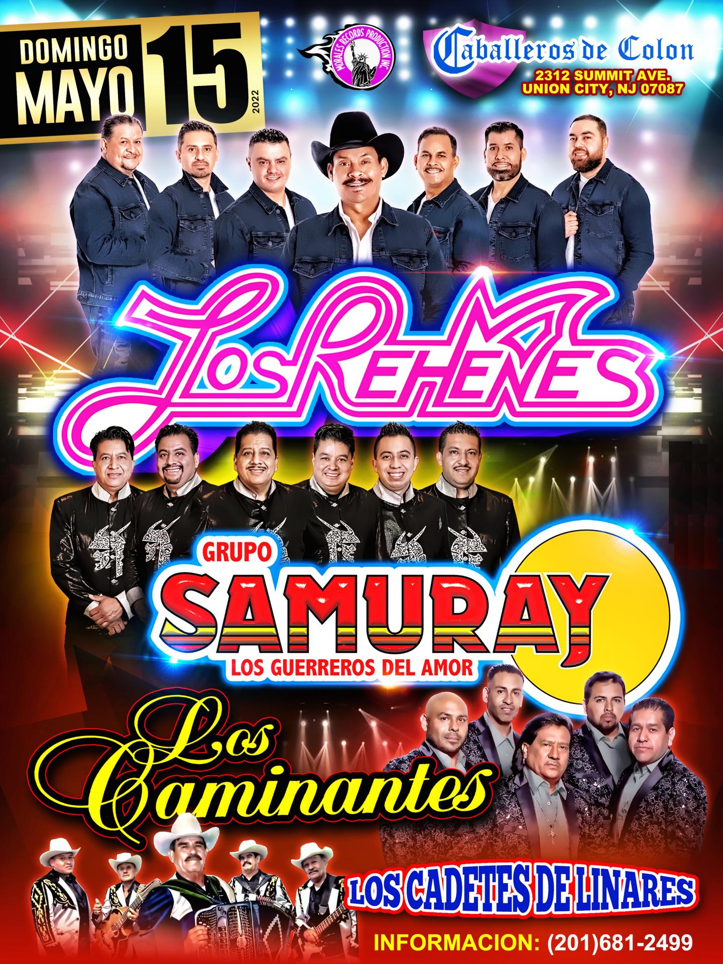 Buy tickets for LOS REHENES | SAMURAY | LOS CAMINANTES | CADETES DE LINARES LOS REHENES | SAMURAY | LOS CAMINANTES | CADETES DE LINARES