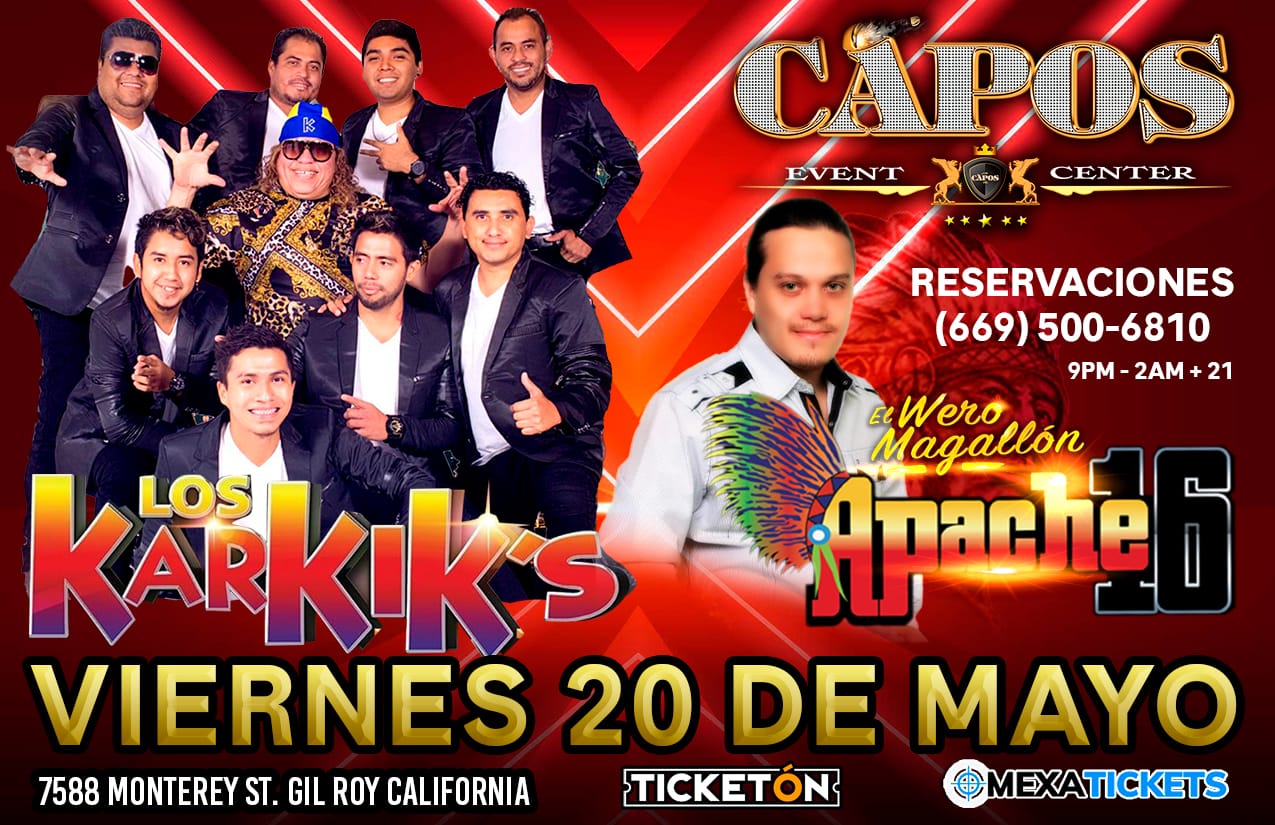 Buy tickets for LOS KARKIK'S & APACHE 16 LOS KARKIK'S & APACHE 16