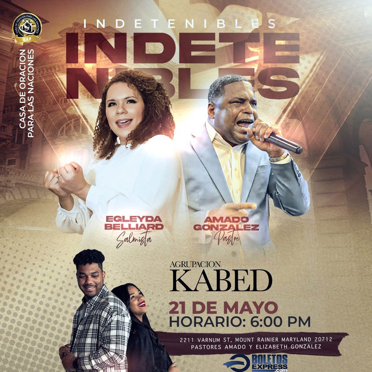 Buy tickets for INDETENIBLES | EGLEYDA BELLIARD | AMADO GONZALEZ INDETENIBLES | EGLEYDA BELLIARD | AMADO GONZALEZ