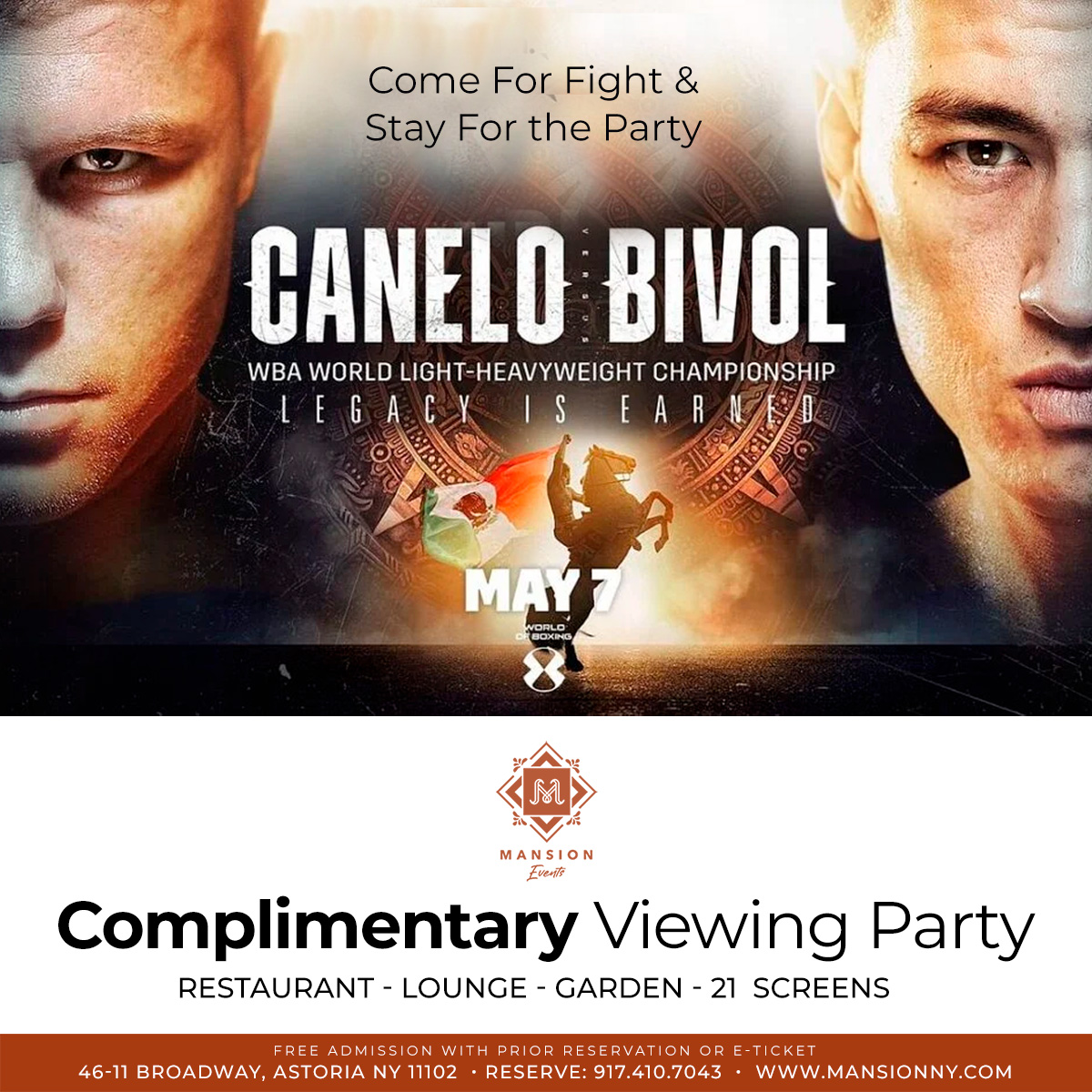 Buy tickets for CANELO vs BIVOL Complimentary Viewing Party CANELO vs BIVOL Complimentary Viewing Party