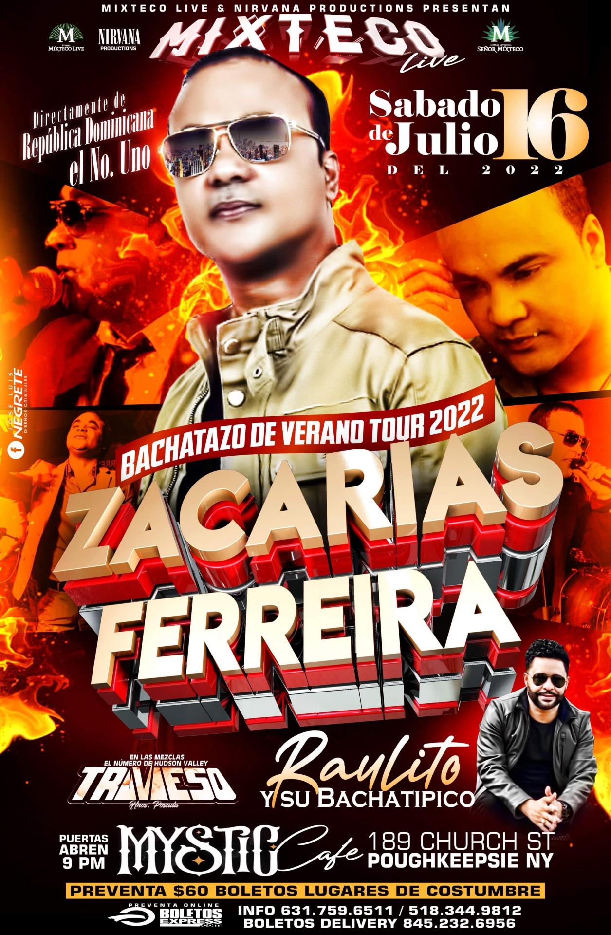ZACARIAS FERREIRA Tickets BoletosExpress