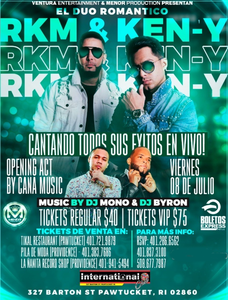 Buy tickets for Rkm & Ken Y Rkm & Ken Y
