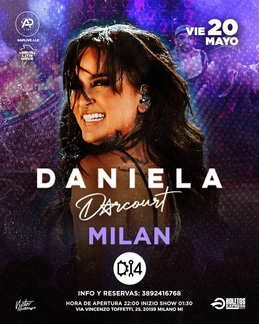 Buy tickets for DANIELA DARCOURT DANIELA DARCOURT