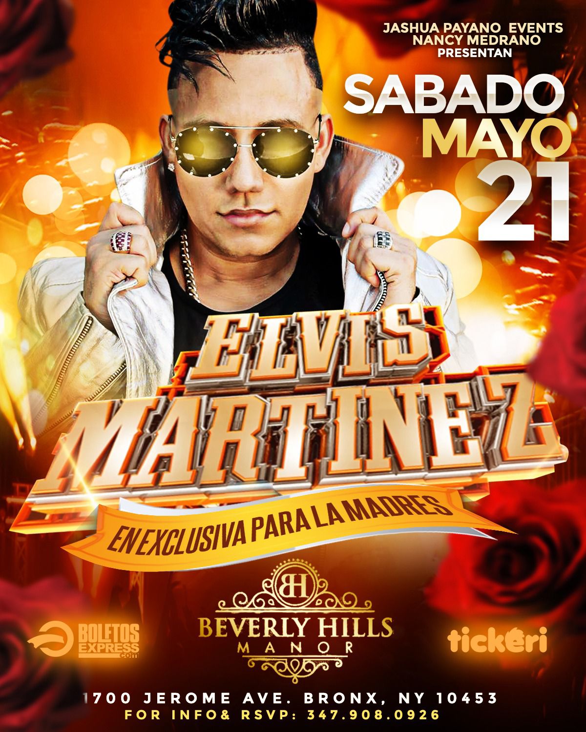 Buy tickets for ELVIS MARTINEZ / EN EXCLUSIVA PARA LAS MADRES ELVIS MARTINEZ / EN EXCLUSIVA PARA LAS MADRES