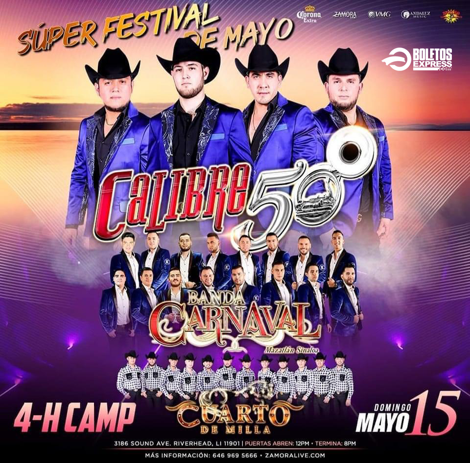 Buy tickets for FESTIVAL CON CALIBRE 50 | BANDA CARNAVAL | CUARTO DE MILLA FESTIVAL CON CALIBRE 50 | BANDA CARNAVAL | CUARTO DE MILLA