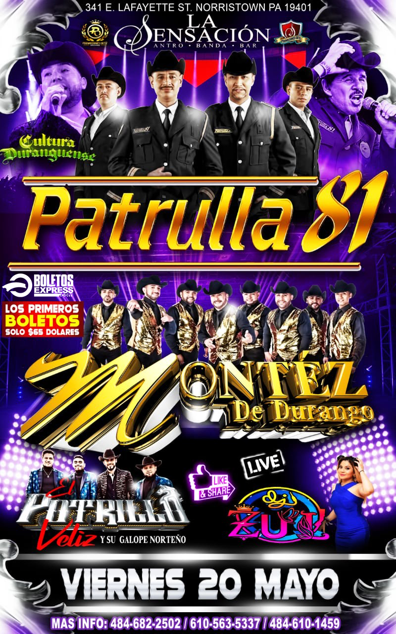 Buy tickets for PATRULLA 81 | MONTEZ DE DURANGO | EL POTRILLO VELIZ PATRULLA 81 | MONTEZ DE DURANGO | EL POTRILLO VELIZ