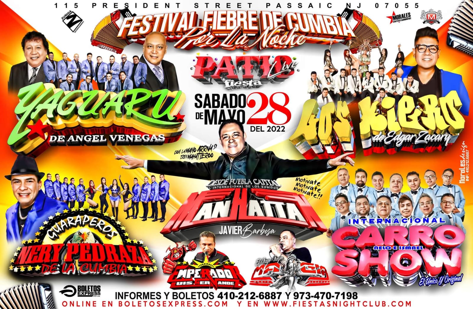 YAGUARU, LOS KIERO, GUARAPEROS DE LA CUMBIA, CARRO SHOW Tickets