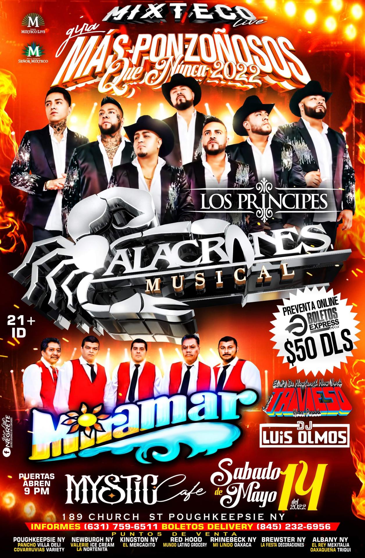 ALACRANES MUSICAL & MIRAMAR Tickets BoletosExpress