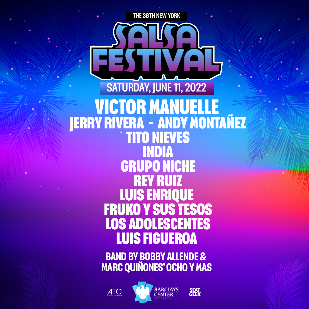 New York Salsa Festival: Victor Manuelle, Jerry Rivera, Andy Montanez & Tito Nieves