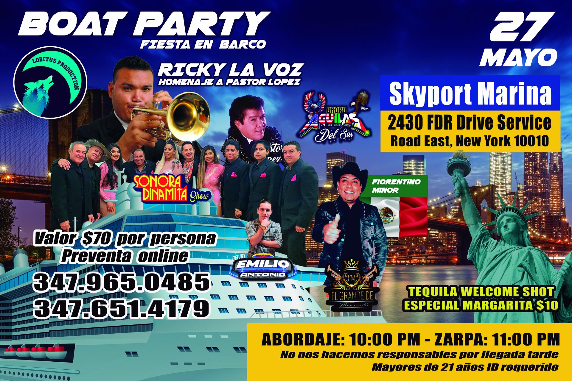 Buy tickets for BOAT PARTY FIESTA EN BARCO BOAT PARTY FIESTA EN BARCO