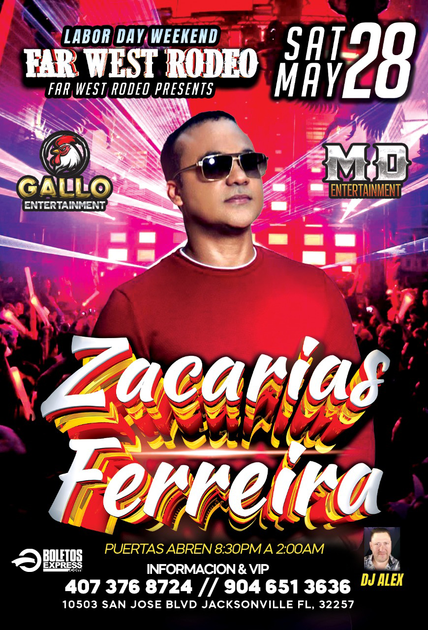 ZACARIAS FERREIRA Tickets BoletosExpress