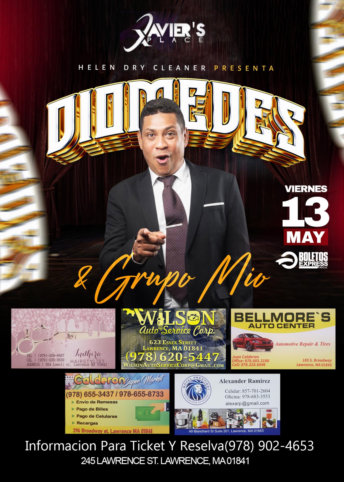 Buy tickets for DIOMEDES & EL GRUPO MIO DIOMEDES & EL GRUPO MIO