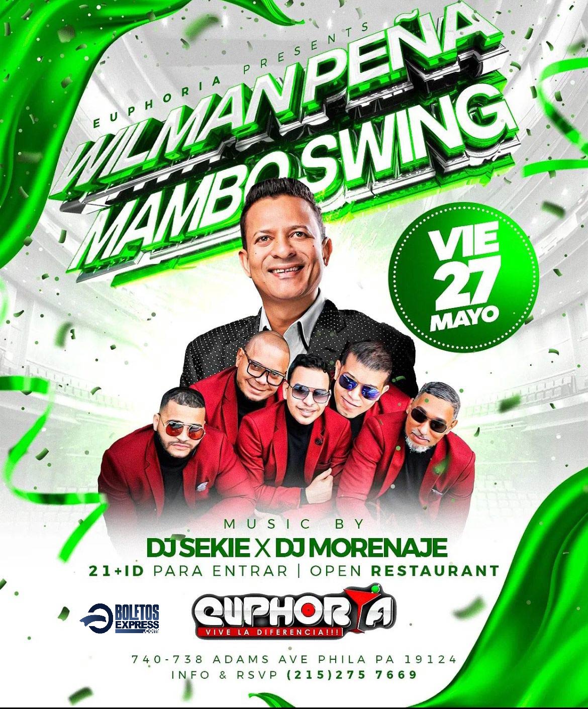 Buy tickets for WILMAN PEÑA MAMBO SWING WILMAN PEÑA MAMBO SWING