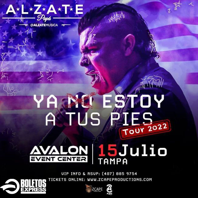 ALZATE EN CONCIERTO ! TAMPA FLORIDA Tickets - BoletosExpress ALZATE EN CONCIERTO ! TAMPA FLORIDA Tickets - BoletosExpress