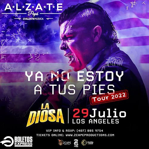 Buy tickets for ALZATE EN LOS ANGELES ALZATE EN LOS ANGELES