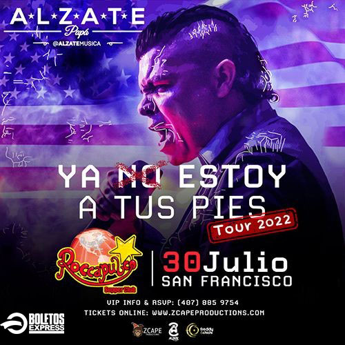 Buy tickets for ALZATE EN SAN FRANCISCO ALZATE EN SAN FRANCISCO