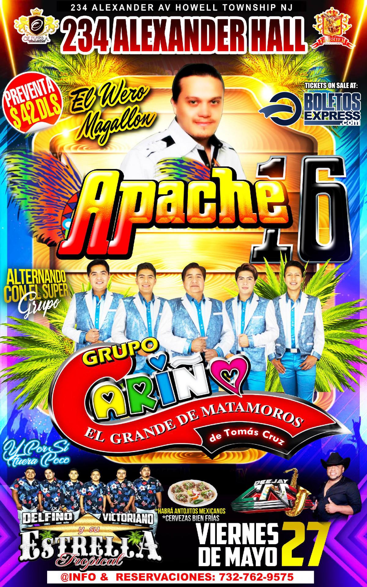 Buy tickets for APACHE 16 & GRUPO CARIÑO APACHE 16 & GRUPO CARIÑO
