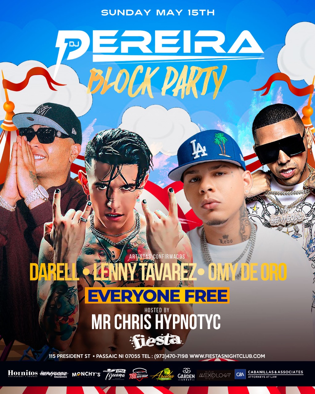 Buy tickets for DJ PEREIRA * DARELL * LENNY TAVAREZ * OMY DE ORO DJ PEREIRA * DARELL * LENNY TAVAREZ * OMY DE ORO