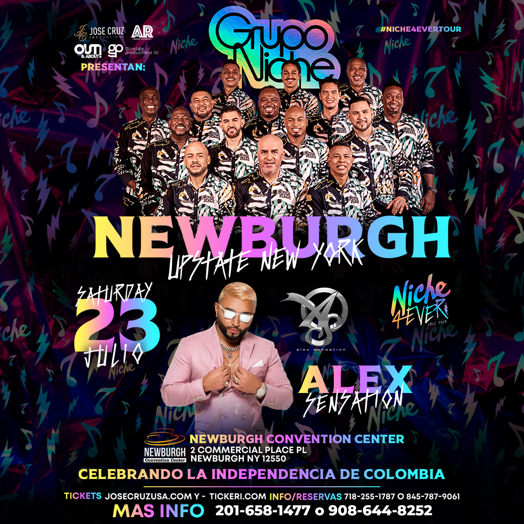 Buy tickets for 07-23-22. GRUPO NICHE EN NEWBURGH, NY 07-23-22. GRUPO NICHE EN NEWBURGH, NY
