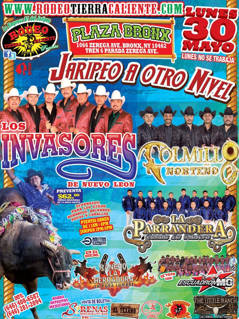 JARIPEO CON LOS INVASORES COLMILLO NORTEÑO LA PARRANDERA Tickets