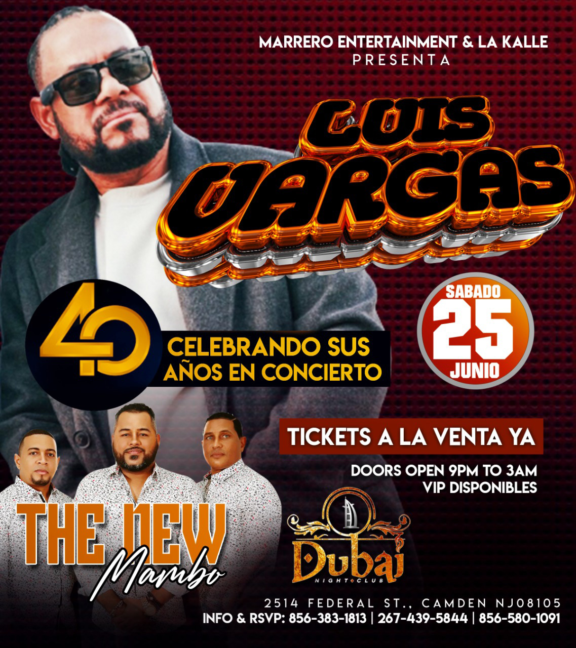 Buy tickets for LUIS VARGAS LUIS VARGAS