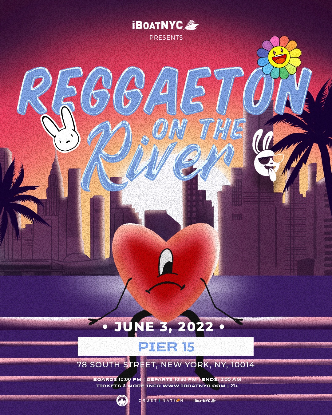 Buy tickets for REGGAETON ON THE RIVER - NYC Latin Boat Party Yacht Cruise REGGAETON ON THE RIVER - NYC Latin Boat Party Yacht Cruise
