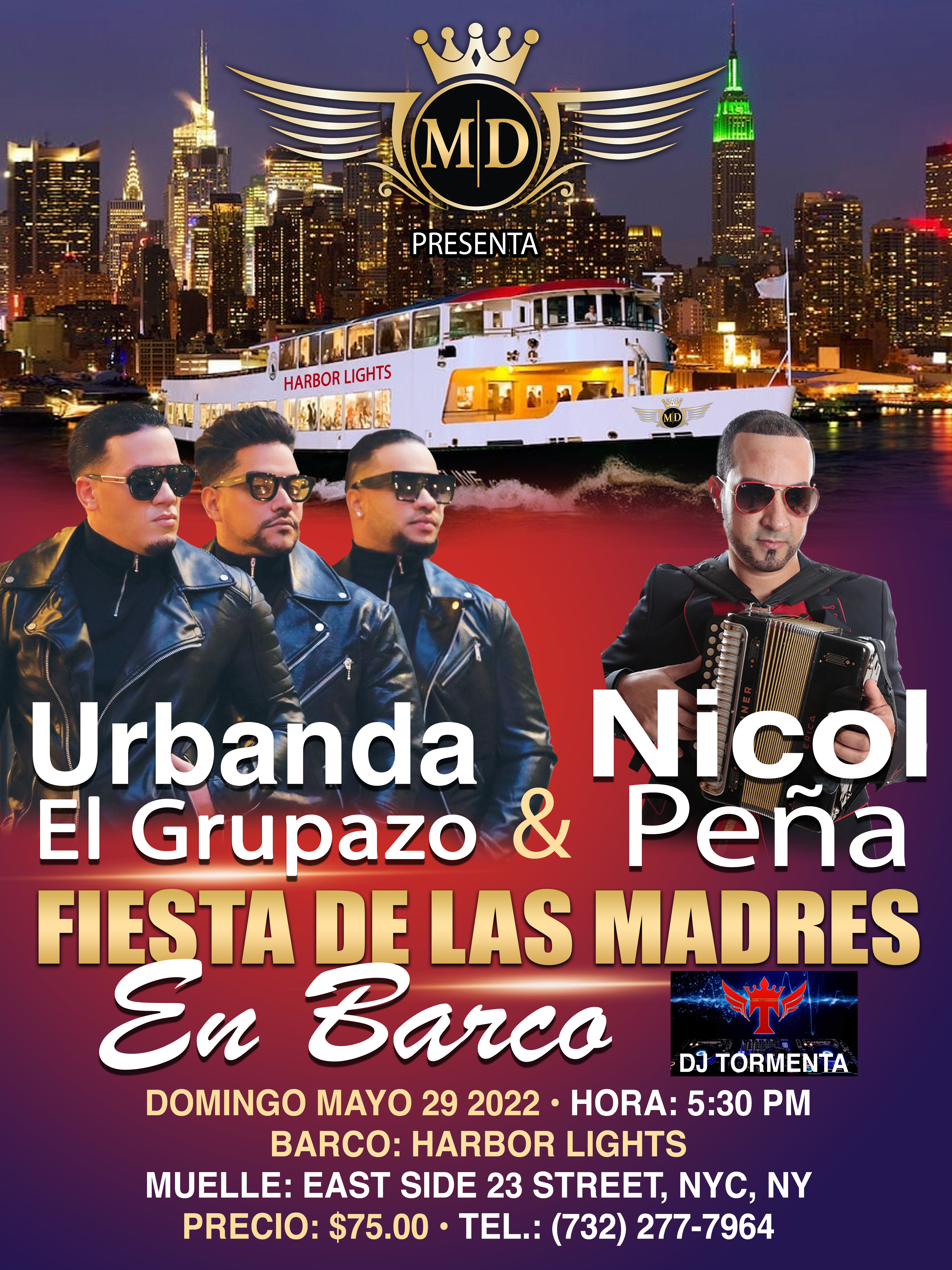 Buy tickets for URBANDA EL GRUPAZO & NICOL PEÑA - FIESTA EN BARCO URBANDA EL GRUPAZO & NICOL PEÑA - FIESTA EN BARCO