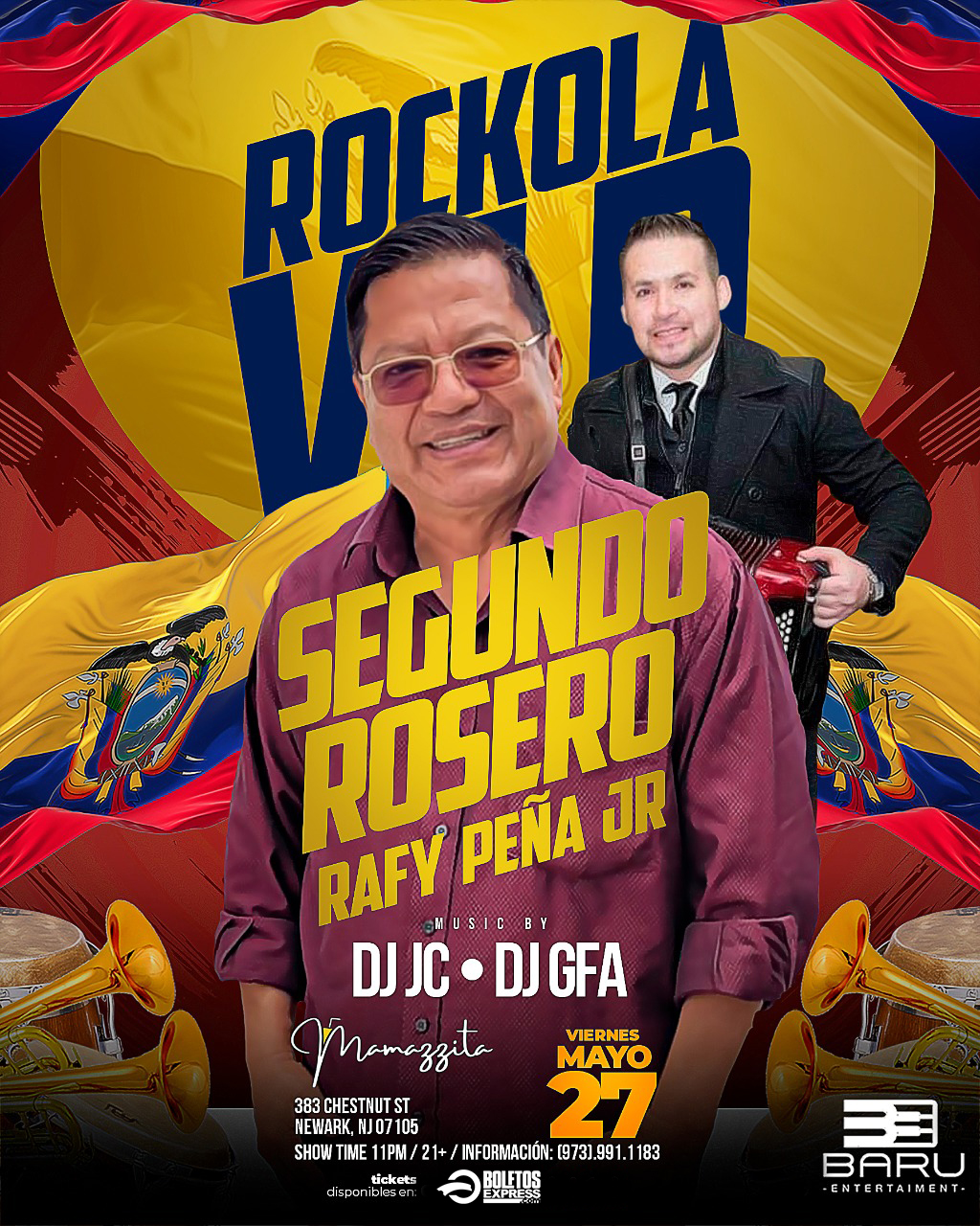 Buy tickets for SEGUNDO ROSERO & RAFY PEÑA JR SEGUNDO ROSERO & RAFY PEÑA JR