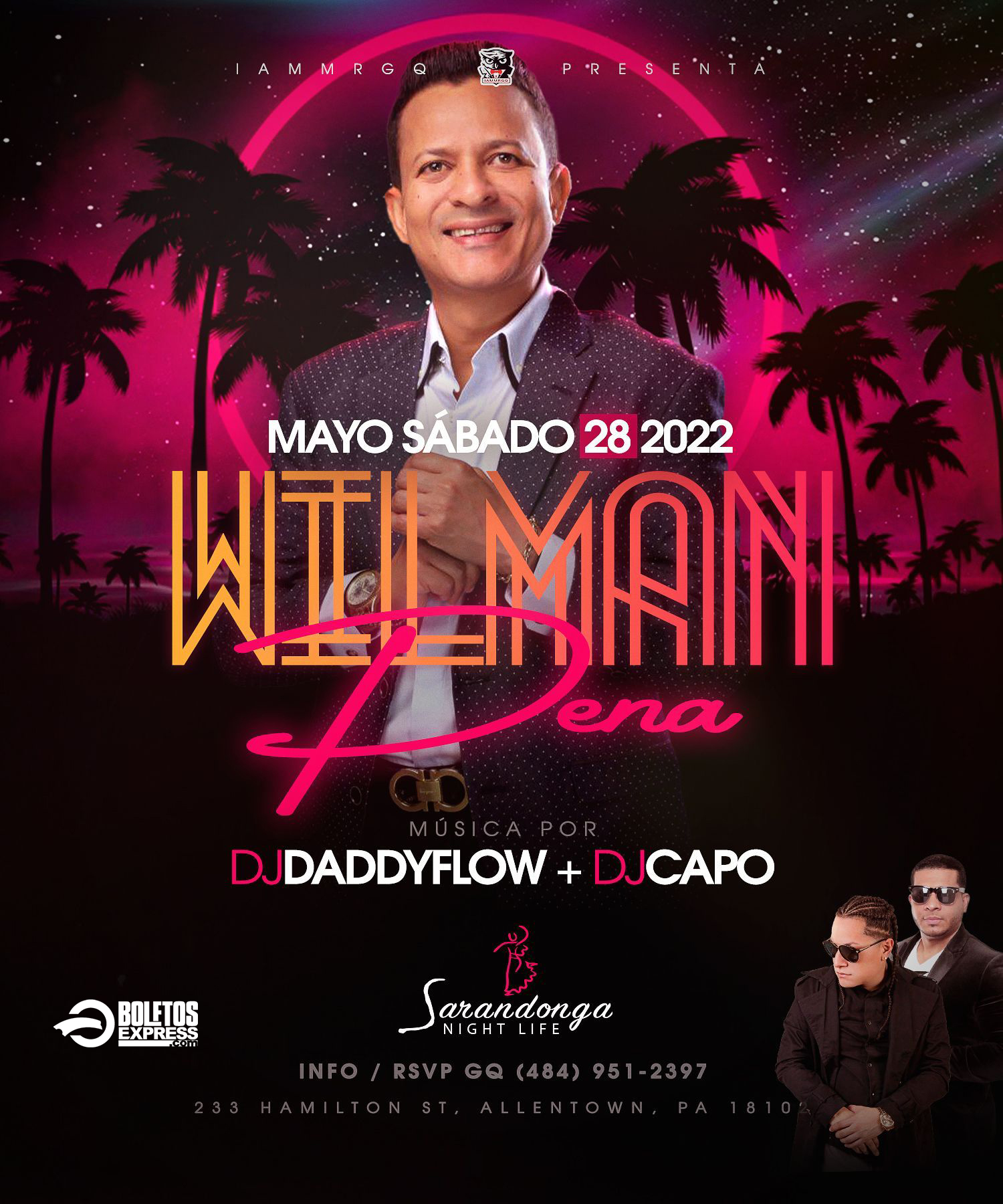 Buy tickets for WILMAN PENA WILMAN PENA